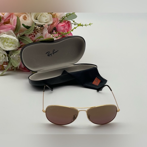 Authentic Ray Ban Aviator Brown Sunglasses - Picture 2 of 15